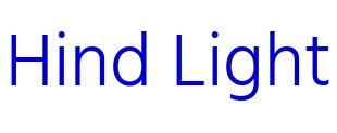 Hind Light 字体